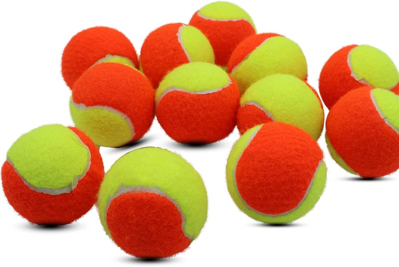 Magicorange Tennis Balls, 12 Pack Low Compression Stage Tennis Ball for Beginners Youth Kids Training Practicing with Mesh Bag for Easy Transport - Image 5